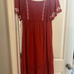 Old Navy Scarlet Textured Knit Dress